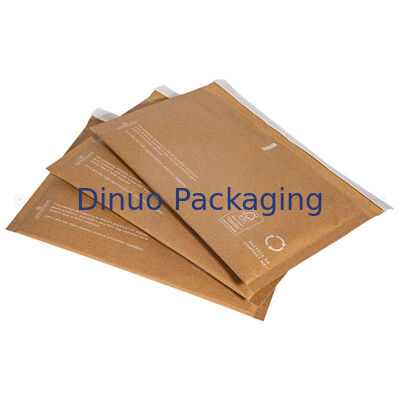 Biodegradável Eco Dupla camada embalado envelope Marrom sacos de transporte de honeycomb papel Kraft bolha mailer compostável