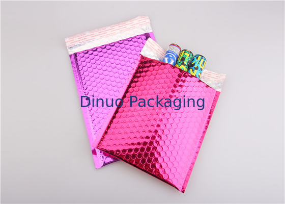 Encarregados do envio da correspondência da bolha/envelopes metálicos cor-de-rosa do invólucro com bolhas de ar para produtos eletrônicos