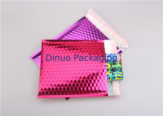 Encarregados do envio da correspondência da bolha/envelopes metálicos cor-de-rosa do invólucro com bolhas de ar para produtos eletrônicos