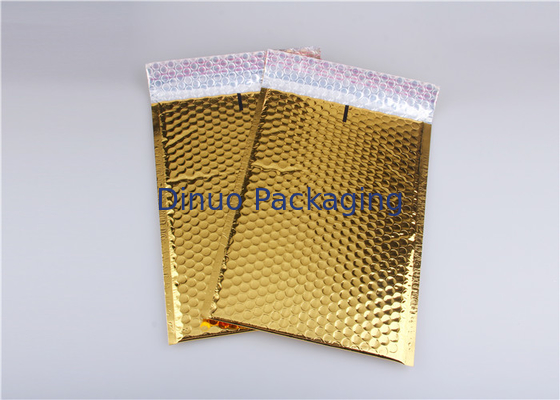 Encarregados do envio da correspondência metálicos da bolha do ouro/envelopes acolchoados decorativos personalizados impressos