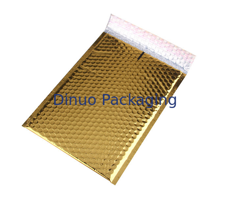 Encarregados do envio da correspondência metálicos da bolha do ouro/envelopes acolchoados decorativos personalizados impressos