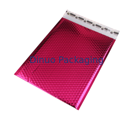 Os encarregados do envio da correspondência cor-de-rosa metálicos antiestáticos da bolha, invólucro com bolhas de ar ensacam 135x210 #-AC