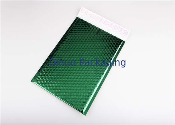 Obscuridade metálica dos encarregados do envio da correspondência da bolha de Tearproof - o quadrado da cor verde acolchoou envelopes