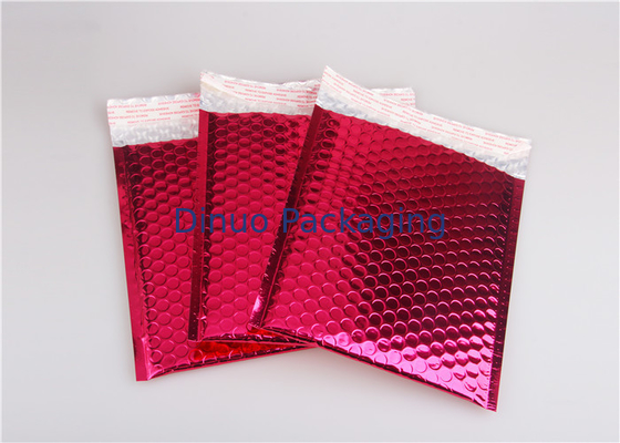 Envelopes de envio pelo correio metálicos do rosa de Rosa, encarregados do envio da correspondência coloridos da bolha para o transporte