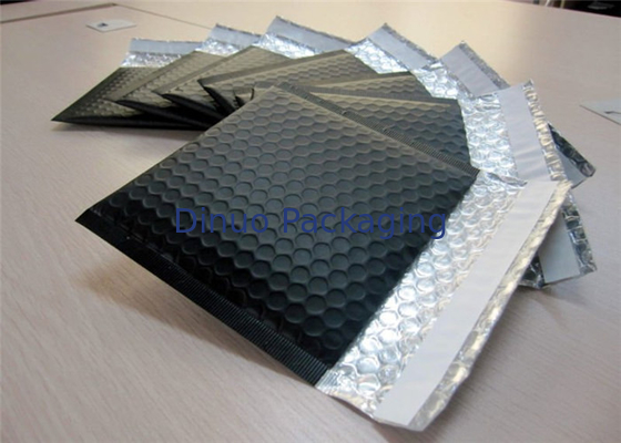 PET bolha preta envelopes alinhados, resistência ao impacto do tamanho 0 dos encarregados do envio da correspondência da bolha 6x10