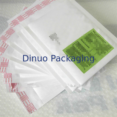 Invólucro com bolhas de ar descartável branco envelopes alinhados, 10,5 de” encarregados do envio da correspondência da bolha do tamanho 5 X 16