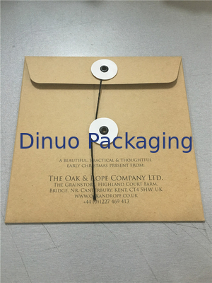 Envelopes do laço de corda do fecho do papel de embalagem dos encarregados do envio da correspondência 6x10 Da bolha de Brown 000 Kraft