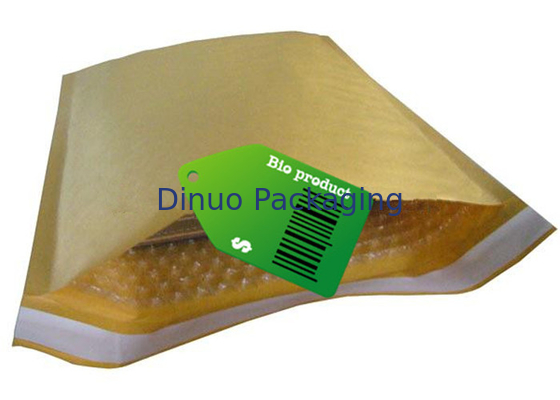 O envelope amarelo do invólucro com bolhas de ar do papel de embalagem, Encarregado do envio da correspondência da bolha do #H de 235x330mm ensaca