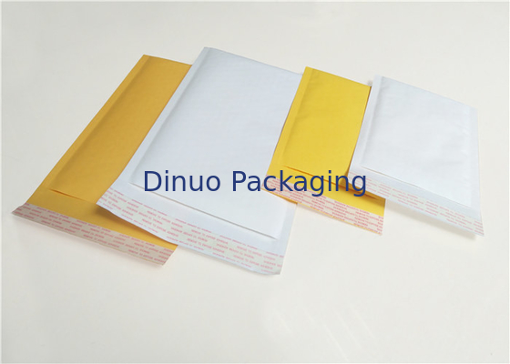 Encarregados do envio da correspondência da bolha de Kraft do tamanho 4 do transporte, envelopes de envio pelo correio brancos/amarelo 9,5" X14”