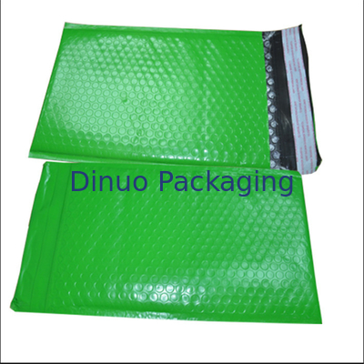 Do envelope poli da bolha de ar do tamanho 1 dos encarregados do envio da correspondência da bolha da cor verde selo autoadesivo