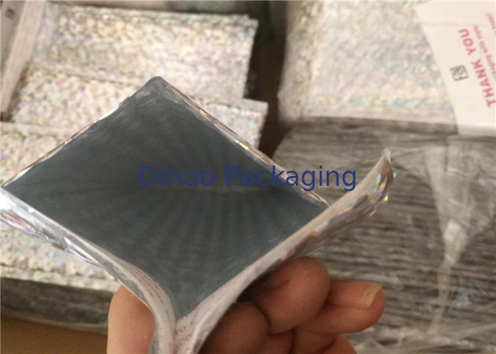 Umidade holográfica iridescente do saco do encarregado do envio da correspondência da bolha - prova para o empacotamento expresso