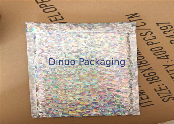 Umidade holográfica iridescente do saco do encarregado do envio da correspondência da bolha - prova para o empacotamento expresso