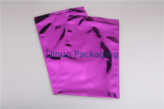 Sacos coloridos roxo do aferidor do vácuo da folha de alumínio, envelopes da folha de alumínio