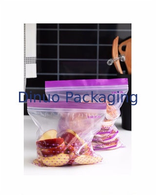 Sacos de plástico Resealable para o empacotamento de alimentos, costume ZipLock sacos de plástico impressos