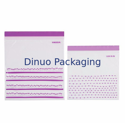 Sacos de plástico Resealable para o empacotamento de alimentos, costume ZipLock sacos de plástico impressos