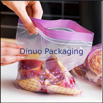 Sacos de plástico Resealable para o empacotamento de alimentos, costume ZipLock sacos de plástico impressos