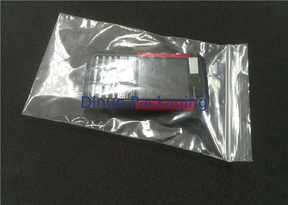 Os anti sacos de plástico estáticos impressos costume do PE Waterproof a anti poeira com parte superior Ziplock