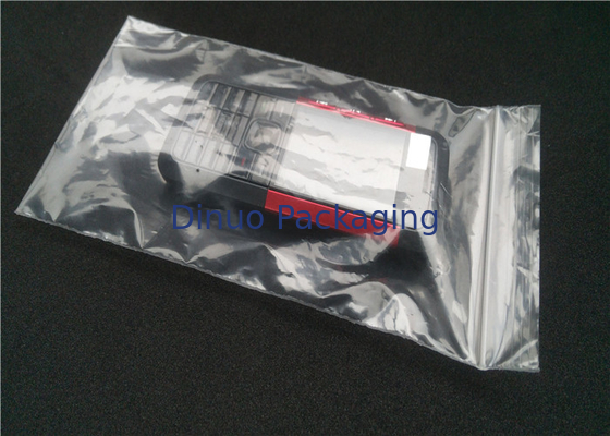 Os anti sacos de plástico estáticos impressos costume do PE Waterproof a anti poeira com parte superior Ziplock