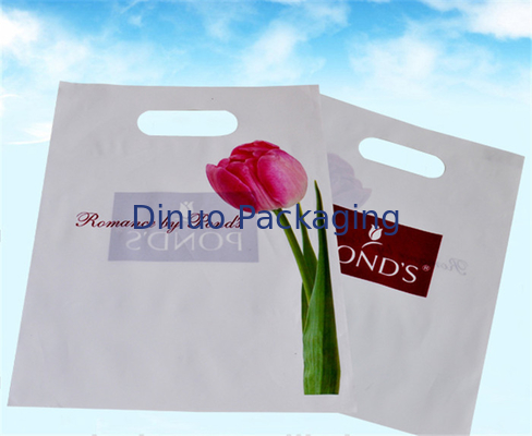 Sacos de compras plásticos com punhos, sacos plásticos feitos sob encomenda da mercadoria