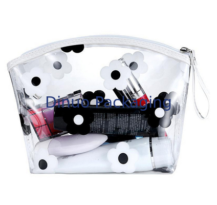 Sacos de empacotamento Resealable recicláveis do PVC com armazenamento do cosmético da beleza do zíper