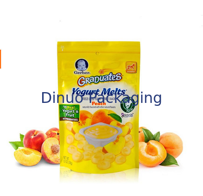 O costume Resealable do fechamento impresso levanta-se malotes, sacos plásticos do empacotamento de alimento