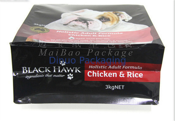 O saco do malote da parte inferior lisa de empacotamento de alimentos para animais de estimação, costume imprimiu sacos Resealable do alimento