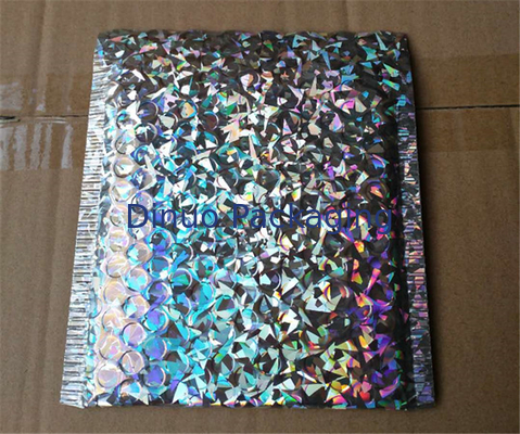 A bolha holográfica reciclada envolve os sacos de envio pelo correio decorativos autoadesivos