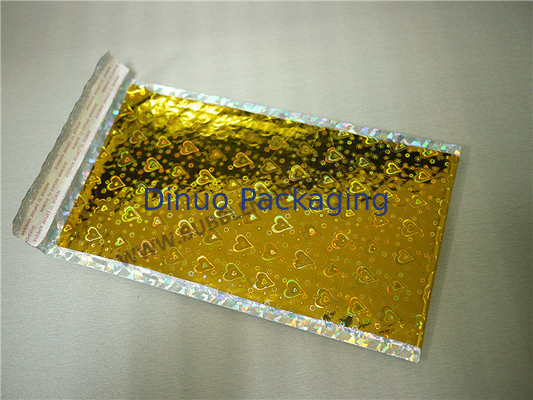 Umidade holográfica iridescente do saco do encarregado do envio da correspondência da bolha - prova para o empacotamento expresso