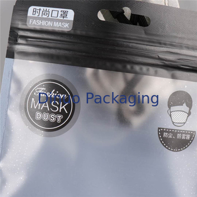 A parte inferior lisa Resealable levanta-se sacos Ziplock para o empacotamento médico da máscara