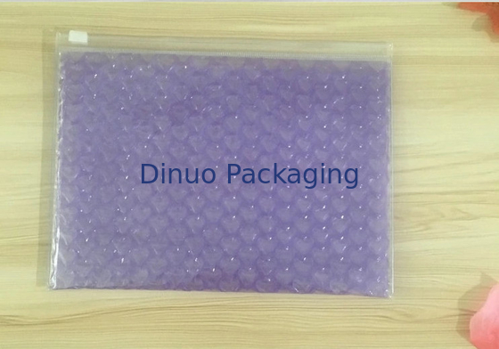 saco plástico de bolhas do PVC da espessura de 0.06-0.1mm/saco plástico do zíper encarregado do envio da correspondência reusável