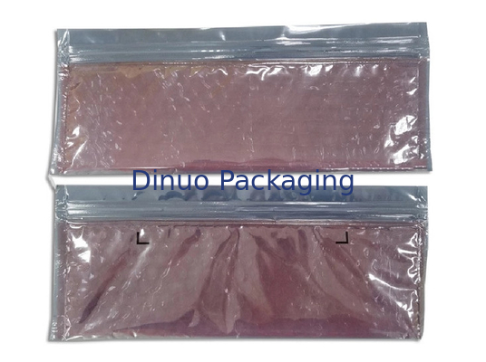 saco plástico de bolhas do PVC da espessura de 0.06-0.1mm/saco plástico do zíper encarregado do envio da correspondência reusável