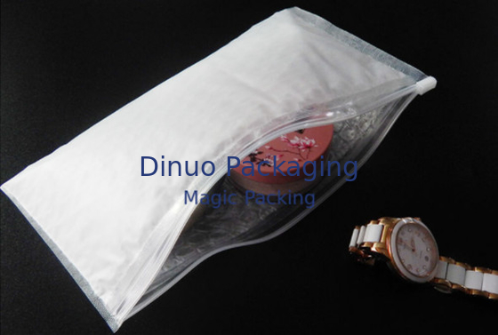 O PE transparente acolchoado com fecho de correr da bolha ensaca o tamanho personalizado bolso de viagem da joia preciosa