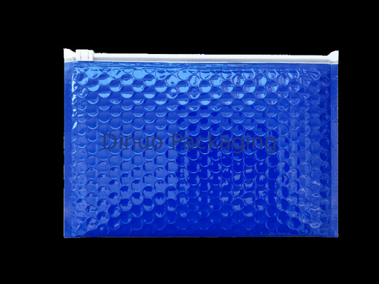 resistência de choque Resealable alaranjada ISO9001 dos sacos plásticos de bolhas do zíper de 400x300mm