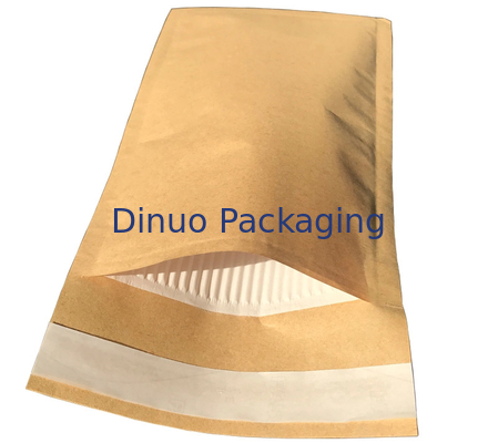 Envelopes de empacotamento acolchoados de papel ondulados biodegradáveis do coxim