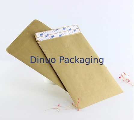 CMYK que imprime o correio Packing Bags de Kraft 9.5x14.5cm