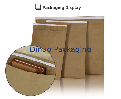 Quantidade por embalagem 100 mails de papel acondicionados Resistentes à água Sacos de papel de favo de mel adequados para embalagens duráveis