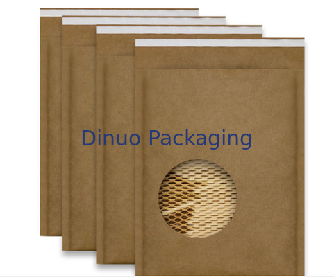 Kraft dado forma celular corrugou envelopes acolchoou o papel do favo de mel para o transporte