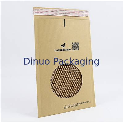 Kraft dado forma celular corrugou envelopes acolchoou o papel do favo de mel para o transporte