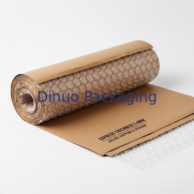 Express Espessura 3 a 4 mm Kraft Poly Bubble Wrap Material de embalagem protetora concebido para transporte e armazenagem seguros