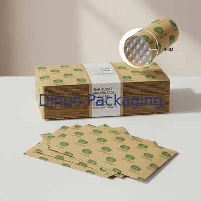 3MM Bolhas de alta bolha Bolhas de correio Pacote de 100 logotipos personalizados Design Eco-friendly Proteção durável embalagem envelopes