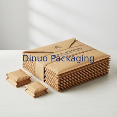 Embalagem de 100 sacos de correio acolchados de tamanhos personalizados Eco-friendly Durable Padded Mailers projetados para proteger itens durante o trânsito